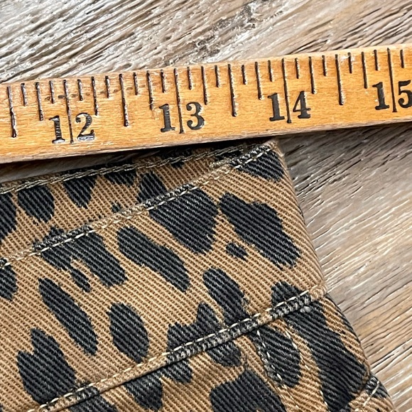 NWT Revolve Dio Cargo Jeans Leopard Damson Madder Leopard Print Pants UK 10 US 6 - Picture 10 of 12